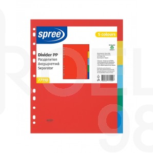 Разделител Spree с европерфорация, PVC, цветен