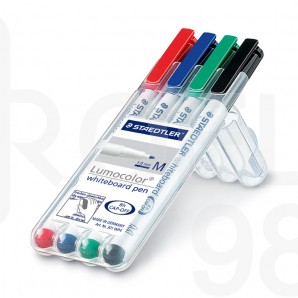Комплект маркери за бяла дъска Staedtler 301, 4 цвята