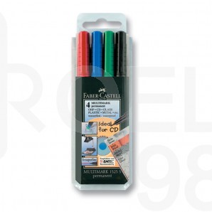 Комплект Faber-Castell перманентни маркери  1525 M