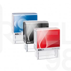 Печат Colop Printer 20, 14 х 38 мм., черен, син, червен