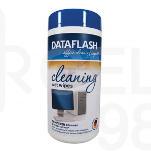 Почистващи кърпи Data Flash за пластмасови повърхности, в PVC кутия