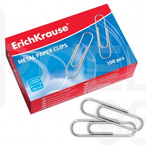 Кламери ErichKrause 7855, 28 мм, 100 броя