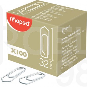 Кламери Maped, триъгълни, 32 мм, 100 броя