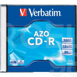 CD-R диск VERBATIM, 700MB, 52x