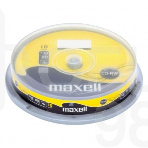 CD-RW80 MAXELL, 700MB, 52х, 10 бр.