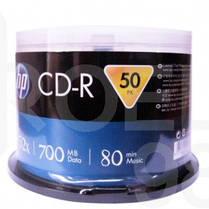 CD-R диск HP, 700MB, 80 min, 52x, шпиндел 50 бр.