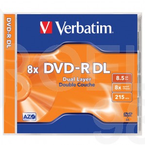 DVD+R DOUBLE LAYER диск VERBATIM, 8.5GB, 8x