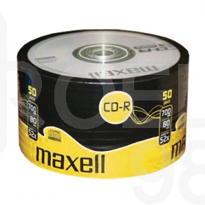 CD-R80 диск MAXELL, 700MB, 52x, целофан, 50 бр.