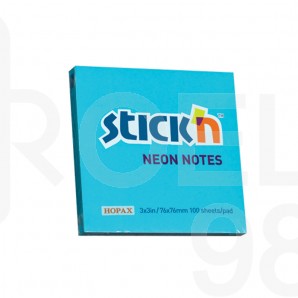 Самозалепващи листчета Stick`N, неон, 76 x 76 мм