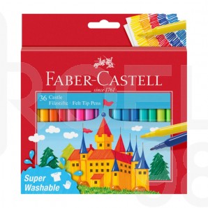 Флумастери Faber-Castell, Замък, 36 цвята