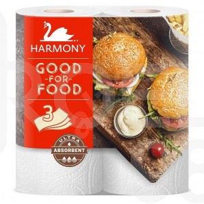 Кухненска ролка Harmony Good For Food, 3-пластова, 2х50 откъса