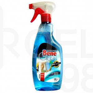 Почистващ препарат за стъкло Bene, с помпа, 0.500 л.