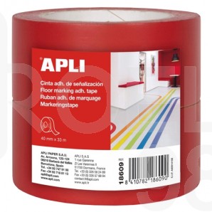 Маркиращи ленти за под Apli, 2 броя в пакет, всяка лента с размер 40 мм X 33 м